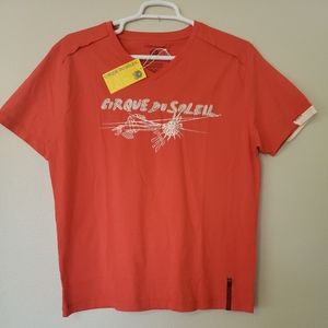 New Cirque Du De Soleil Mens Orange XL Tee T Shirt